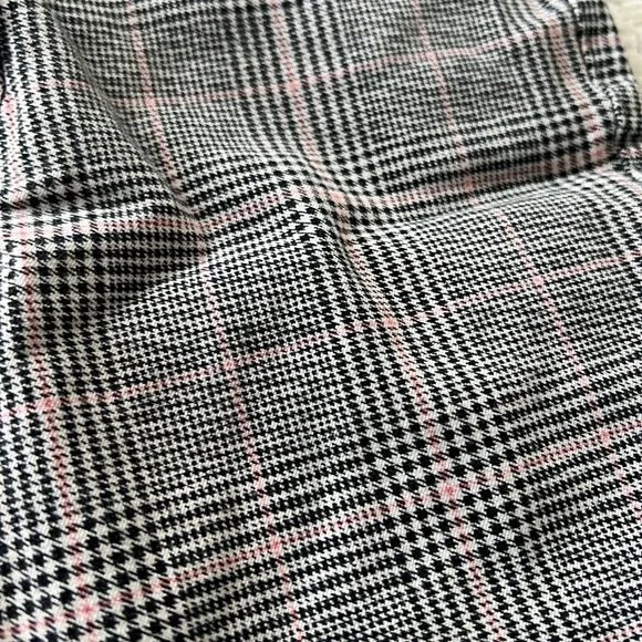 Old Navy Black and Pink Plaid Pants - Picture 2 of 6